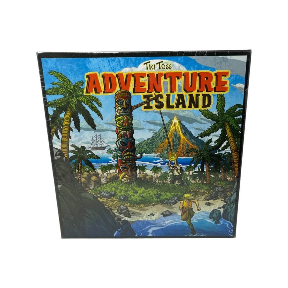 Tiki Toss Adventure Island Board Game Family Strategy Fun New Sealed